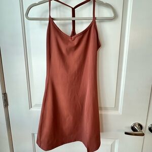 Aritzia TnAction Active Mini Dress Rust Red S